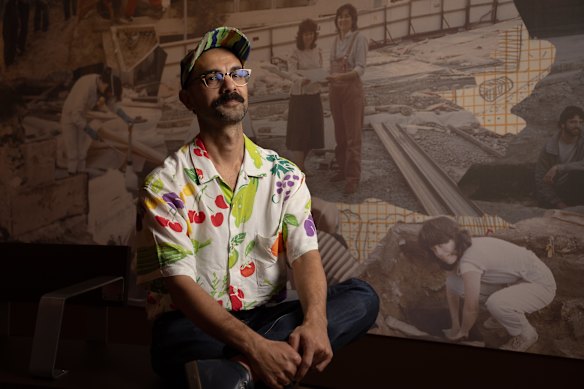 Dr Aaron de Souza says there are similarities between the excavations of Sydney’s First Government House site and his work exploring ancient Egypt through archaeology. 