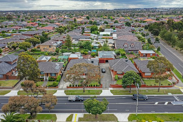 The houses of Merrilands Estate in Reservoir are on large blocks protected by Melbourne’s largest restrictive covenant.