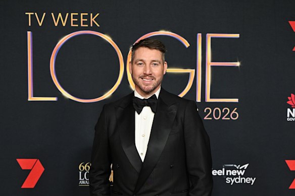 Dale Thomas at the Logie Awards last month.