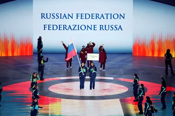 Russia is allowed to bear its flag at a Paralympic Games for the first time since 2014.