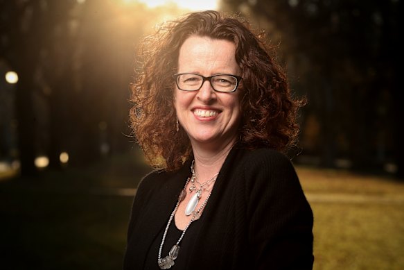 Genevieve Bell returned to Australia from Silicon Valley to take up a new job at ANU. This portrait was taken by Andrew Meares in 2017 before he joined the university.