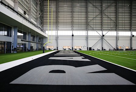 The NFL team opened their training hub including an indoor field in 2020.