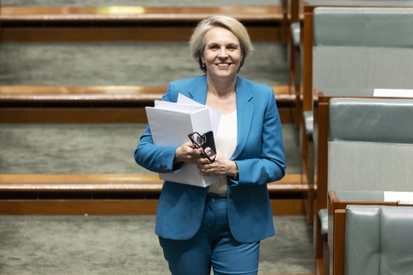 Environment and Water Minister Tanya Plibersek.