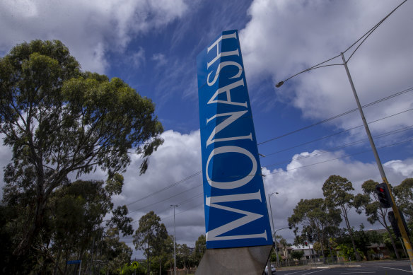 Monash University says it has suspended the academic from all teaching duties.