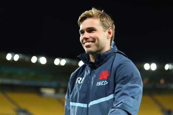 Will Harrison will wear the No.10 jersey for the Waratahs today. 