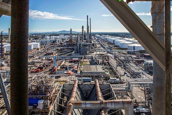 Refiner Viva Energy buys crude oil from all over the world and turns it into petrol - and jet fuel - at its refinery in Geelong. 