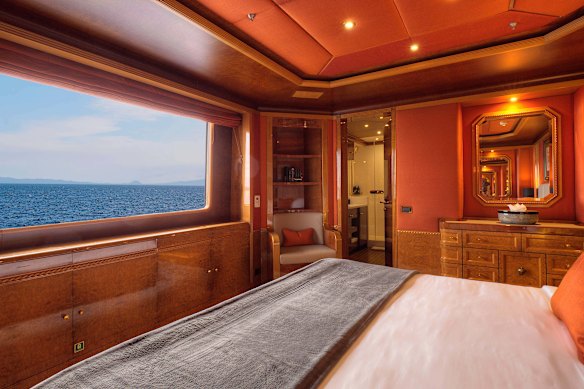 Aqua Mare’s suites channel Italian megayacht design.