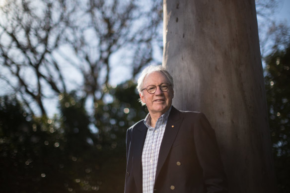 Sir Rod Eddington in 2020. He says the top recommendations to Melbourne’s transport system he made in 2008 have been realised.