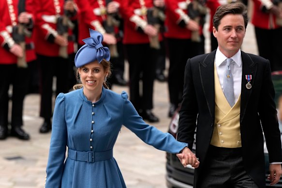 Britain’s Princess Beatrice and her husband, Edoardo Mapelli Mozzi.