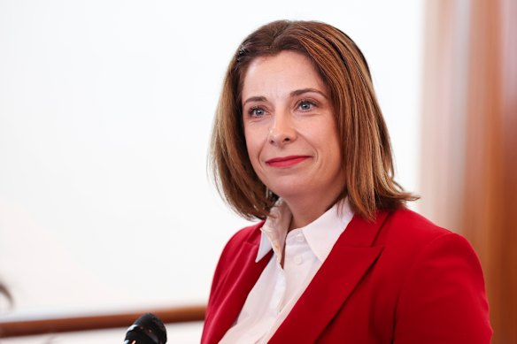 Communications Minister Anika Wells said the government was forging ahead with its new social media rules. 