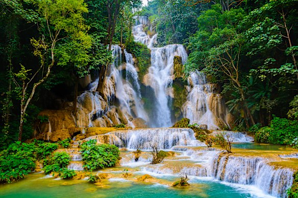 Kuang Si Falls.