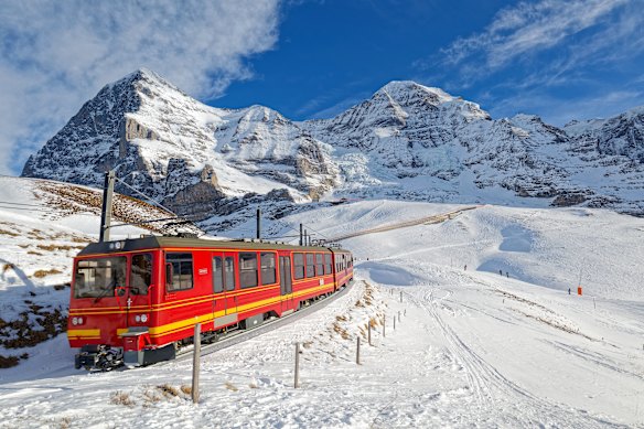 The Jungfrau Railway is the highest in Europe.