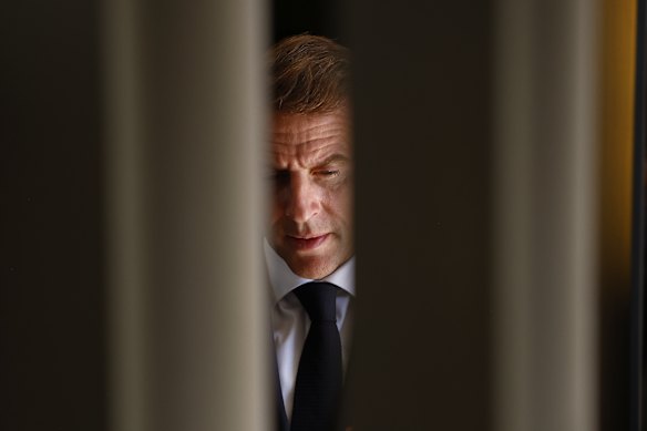 French President Emmanuel Macron is suing Owens.