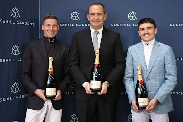 Jockey James McDonald, trainer Chris Waller and apprentice Braith Nock were awarded for the Sydney premierships on Saturday at Rosehill.