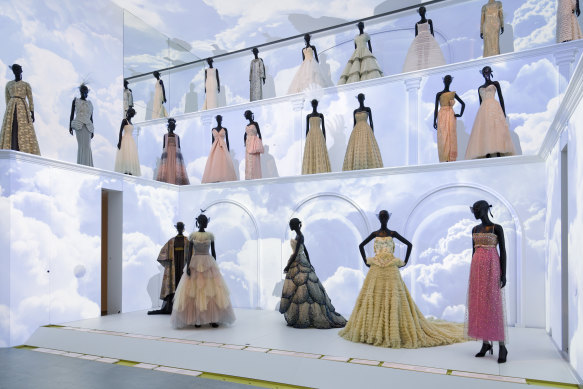 La Galerie Dior features an expansive vintage couture collection from the fashion house’s history.