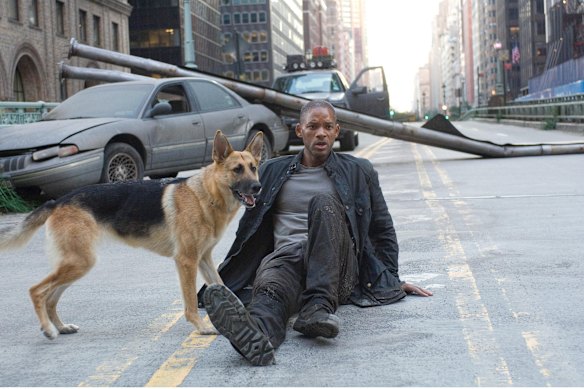 Will Smith as the last man alive in I Am Legend. 