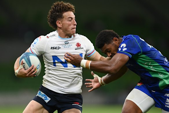 Mark Nawaqanitawase in action for the Waratahs in 2023.