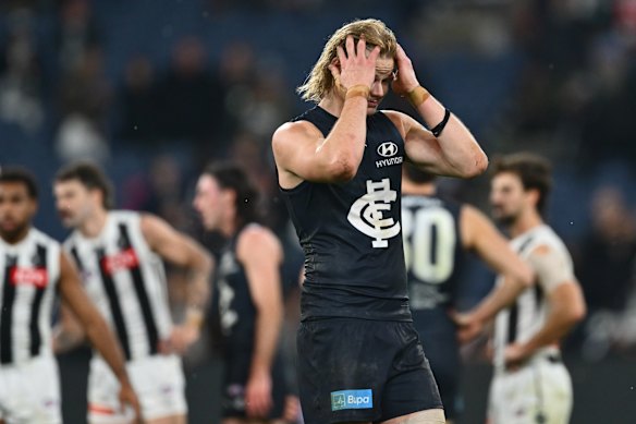Tom De Koning was below his best on Friday night against Collingwood, but he wasn’t alone.