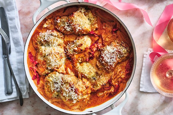 Adam Liaw’s version of the viral internet dish, Marry me chicken.
