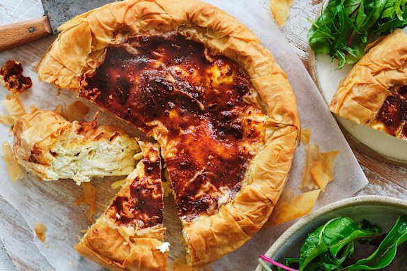 Julia Busuttil Nishimura's tiropita (Greek cheese pie).