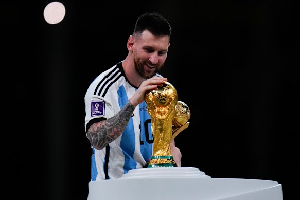 Lionel Messi and the World Cup in 2022.