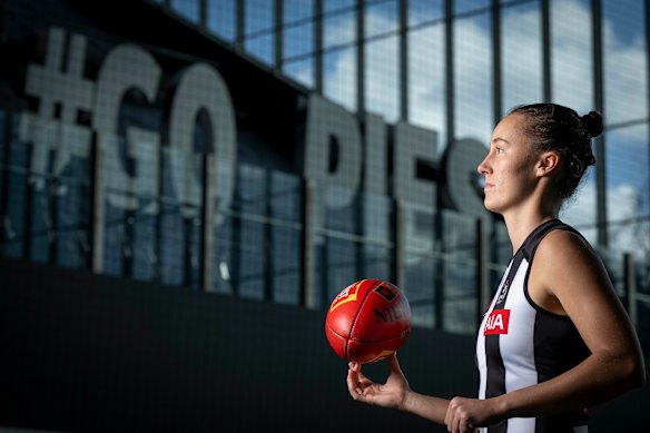Jordyn Allen is Collingwood AFLW vice-captain for the 2025 season.
