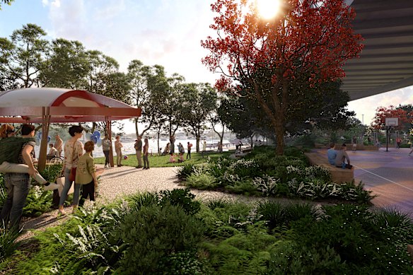 An artist’s impression of Pyrmont’s Bank Street redevelopment, which will be constructed over the next two years.