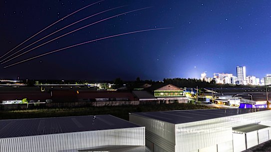 The Thai military fires artillery towards Cambodia on Friday.