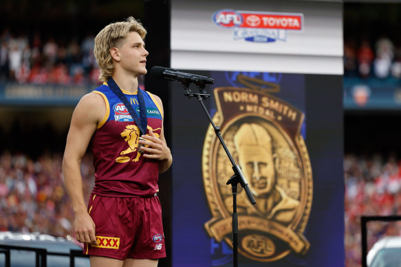 Will Ashcroft won the 2024 Norm Smith medal.