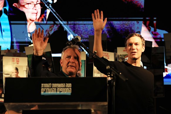 Kushner and presidential envoy Steve Witkoff helped forge a truce between Israel and Hamas earlier this year.