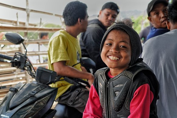 Child jockey Sahban, 10, insists on riding, his father says. 