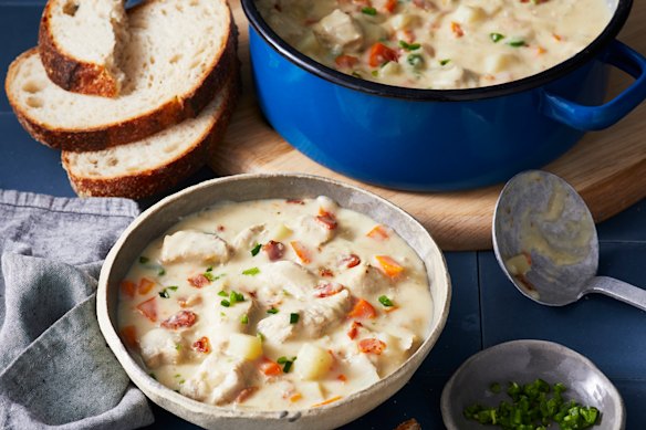 RecipeTin Eats’ chicken chowder.