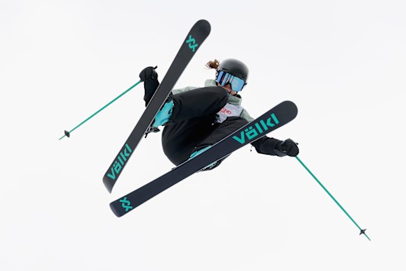 Australian Indra Brown competes in the half pipe at a world cup event in Colorado.