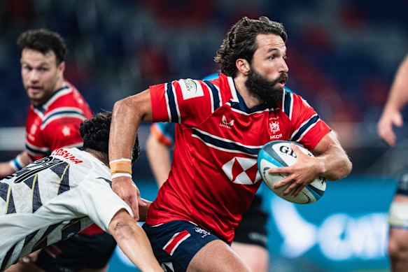 Guy Spanton on the charge for Hong Kong against Japan XV in October.