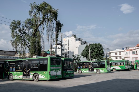 For the past two years, Sajha Yatayat, a bus company that is mostly owned by the state, has been running 41 electric buses. 