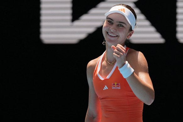 Iva Jovic is through to the Australian Open quarter-finals.