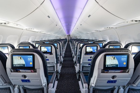 Even in economy class, in-flight entertainment screens are bigger these days