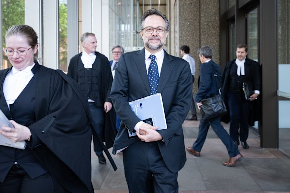 Former ANZ trader Etienne Alexiou leaving the Federal Court in Sydney last October.