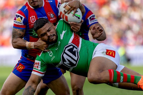Latrell Mitchell fell just short inspiring one of the great South Sydney comebacks.