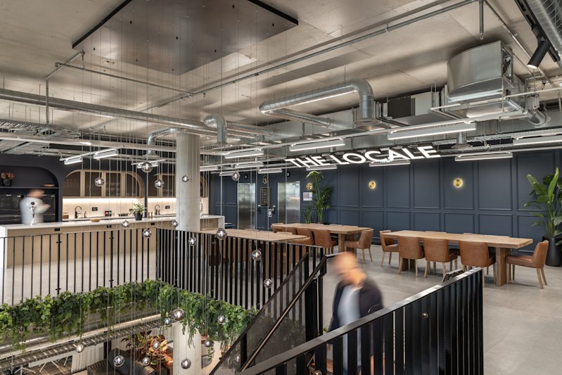 Commercial office space operated by Creative Cubes on level 3.