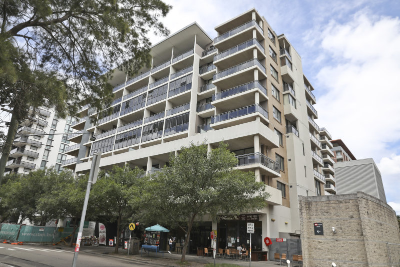 The 10-storey Mascot Towers has remained empty since mid-2019 when residents were evacuated due to structural cracking.