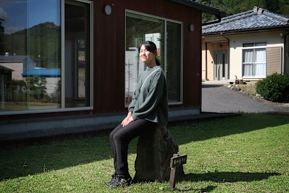 Satomi Oigawa, 26, relocated from Tokyo to Nanmoku three years ago. 