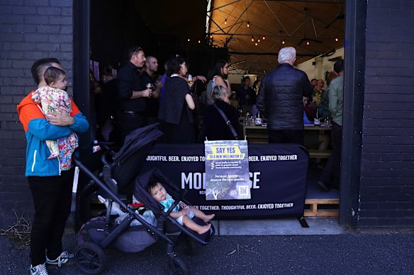 Community event in Collingwood, where residents backing Yarra City Council’s proposal to close Wellington Street to through-traffic gathered to counter what they described as a “misinformation campaign” by opponents.