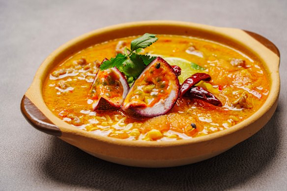 Passionfruit beef hot pot.