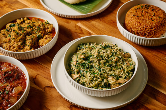 Edziban serves West African snacks and stews.