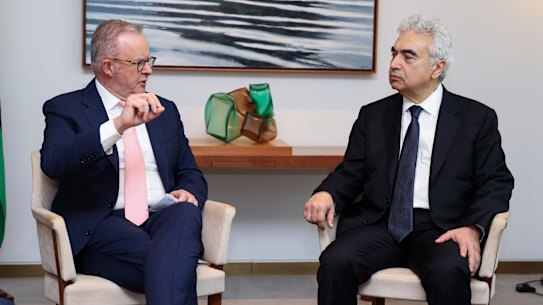 Prime Minister Anthony Albanese and International Energy Agency chief Fatih Birol.
