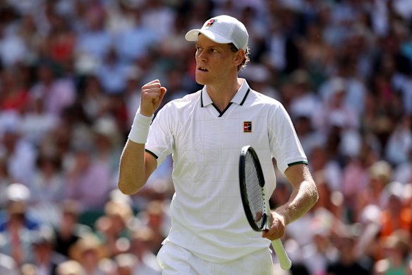 Defending champion Jannik Sinner rallied from the brink of defeat to outlast Miomir Kecmanovic in five sets.