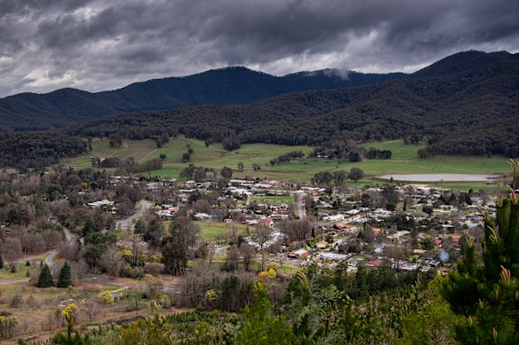 The town of Porepunkah.