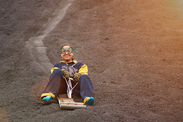 The ash-covered. 400-metre high slopes of Nicaragua’s Cerro Negro provide a perfect setting for the pastime known as volcano boarding.