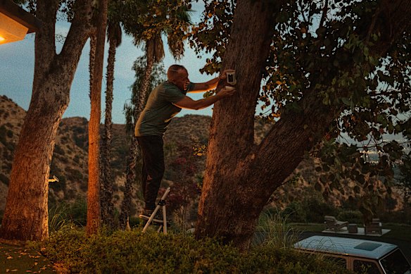 Brian Gordon has installed a camera at his Monrovia property to keep tabs on bears passing through the neighbourhood.